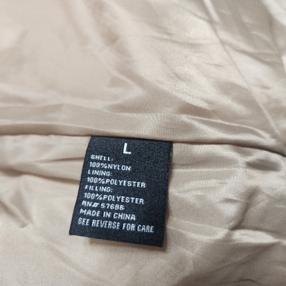 Quilted Hooded Jacket in Taupe - Picture 5 of 7